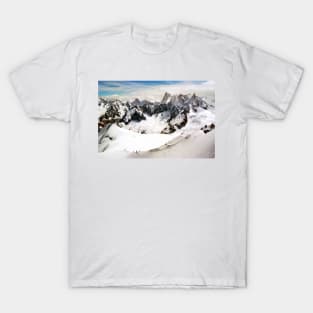 Chamonix Aiguille du Midi Mont Blanc Massif Alps France T-Shirt